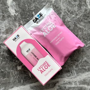 7 Daze Ohmlet Lychee Aloe ‣ 7000 Puffs Disposable Vape 💨